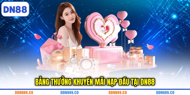 Bảng thưởng khuyến mãi nạp đầu tại DN88