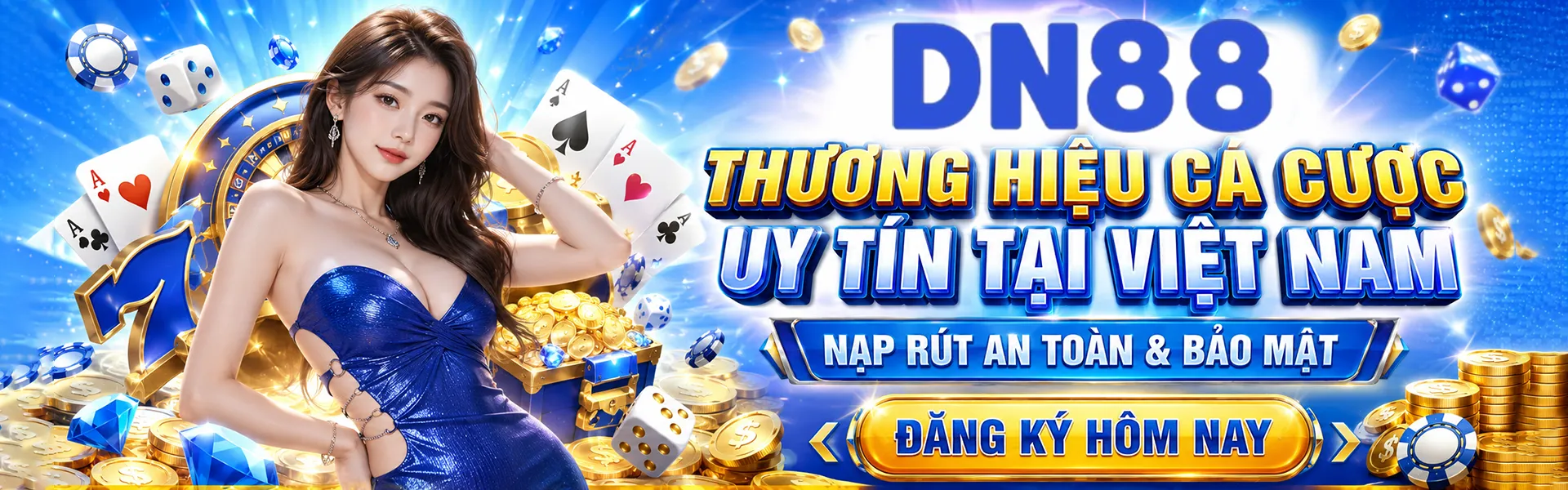 Banner DN88 thương hiệu nhà cái trực tuyến uy tín hàng đầu Việt Nam