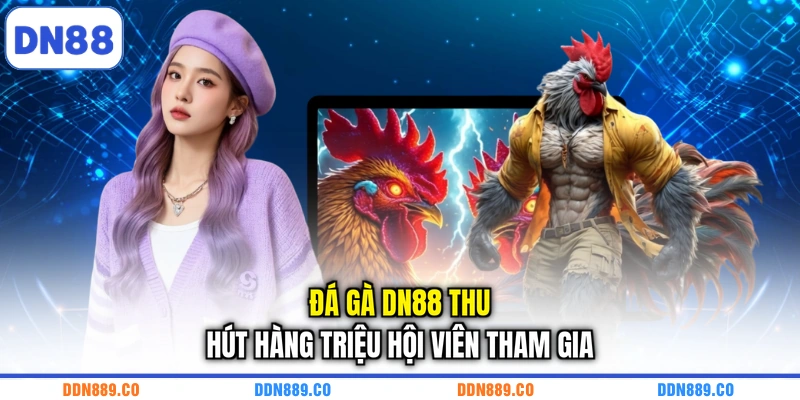 Đá gà DN88 thu hút hàng triệu hội viên tham gia